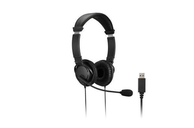KENSINGTON HiFi USB Headphones with Mic and Volume Control Buttons (K33065WW)