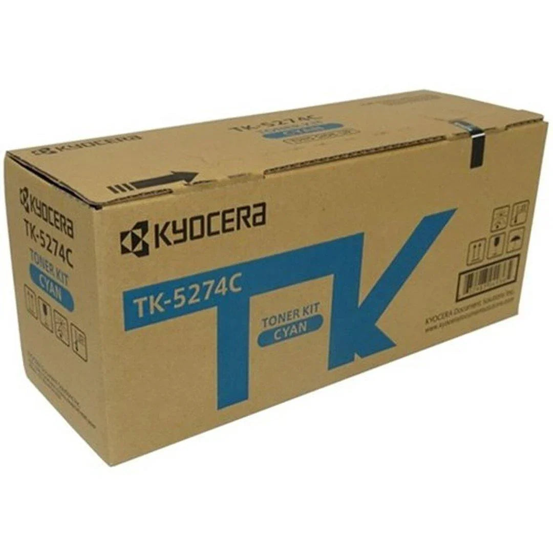 KYOCERA TONER KIT TK-5274C - CYAN FOR ECOSYS M6630, M6230, P6230. APPROX 6K PAGES YIELD