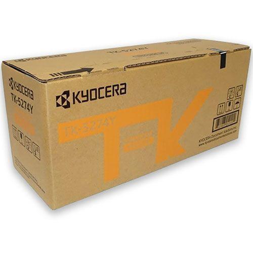 KYOCERA TONER KIT TK-5274Y - YELLOW FOR ECOSYS M6630,M6230, P6230. APPROX 6K PAGES YIELD