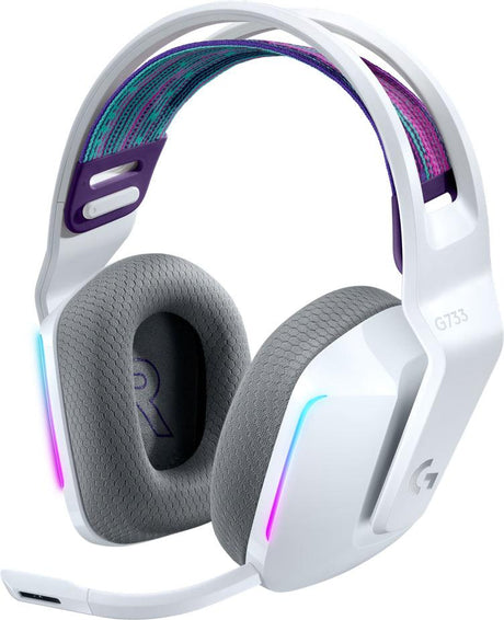 Logitech G733 Headset Wireless Head-band Gaming White