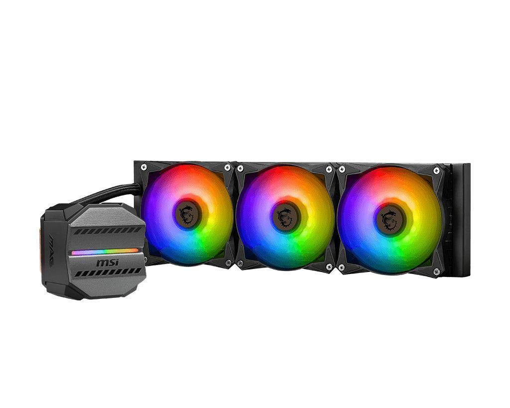 MSI 360 mm | 21.63 ~ 78.73 CFM | 0.35 A | 4.2 W | 3100 RPM | AM5|AM4|TR4 (MAG CORELIQUID M360)