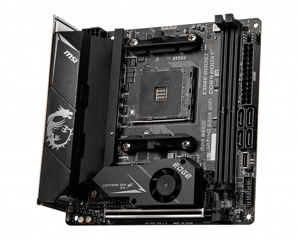 MSI AMD B550 | AM4 | 2x DDR4 | SATA III | M.2 | USB 3.2 | 2.5G LAN | Wi-Fi | PS|2 | S|PDIF | Mini-ITX | 170x170 mm (MPG B550I GAMING EDGE WIFI)
