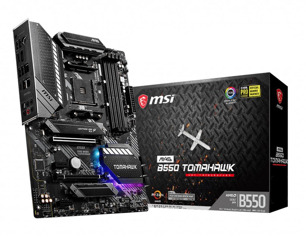 MSI AMD B550 | AM4 | 4x DDR4 | DP | SATA III | M.2 | USB 3.2 | 1|2.5G LAN | PS|2 | S|PDIF | ATX | 305x244 mm (MAG B550 TOMAHAWK)