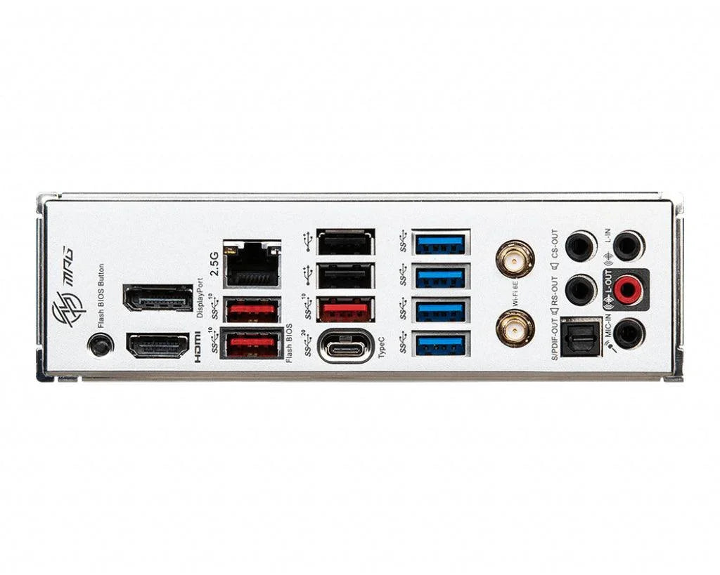 MSI ATX | AMD B650 chipset | Socket AM5 | 4xDDR5 | 7.1ch audio | 2.5-Gigabit LAN | Wi-Fi | Bluetooth 5.2 (MPG B650 EDGE WIFI)