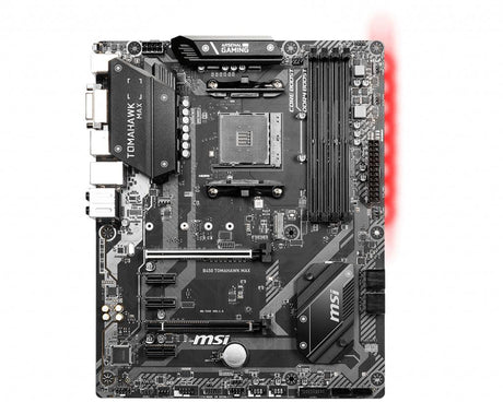 MSI B450 TOMAHAWK MAX | AMD B450 | AM4 | 4x DDR4 | PCIe 3.0 x16 | SATA III | M.2 | DVI-D | USB 3.2 | ATX | 305x244 mm (B450 TOMAHAWK MAX)