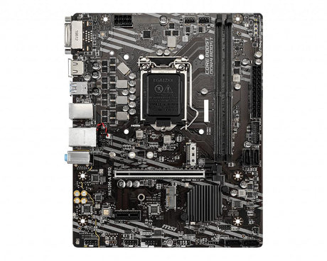 MSI LGA 1200 | Intel H410 Chipset | 2 x DDR4-SDRAM up to 64GB | 1 x RJ-45 | 4 x SATA III | UEFI AMI | Micro ATX (H410M-A PRO)