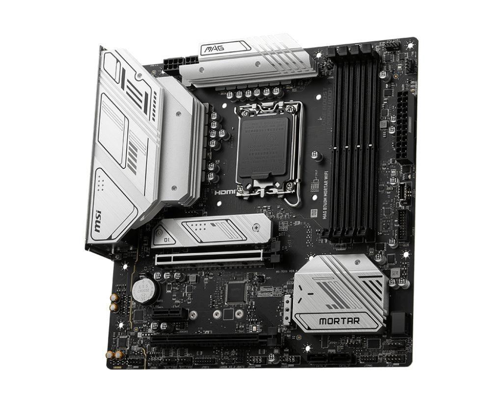 MSI LGA 1700 | Intel B760 | 4x DDR5 | 1x HDMI | 1x DisplayPort | 4x SATA | Wi-Fi | mATX (MAG B760M MORTAR WIFI)