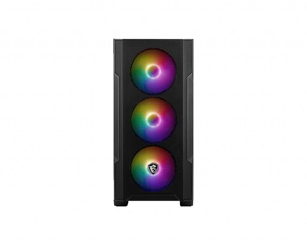 MSI Micro ATX Case | 1x USB 3.2 | 2x USB 2.0 | 1x Audio | 1x Mic | 4x PCI-E | 2x 2.5' | 2x 3.5' | Micro ATX | Mini ITX (MAG FORGE M100R)