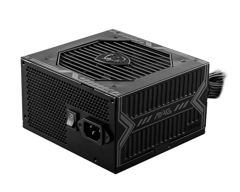 MSI MSI MAG A650BN UK PSU '650W | 80 Plus Bronze certified | 12V Single-Rail | DC-to-DC Circuit | 120mm Fan | Non-Modular | Sleeved Cables | ATX Power Supply Unit | UK Powercord | Black' (MAG A650BN)