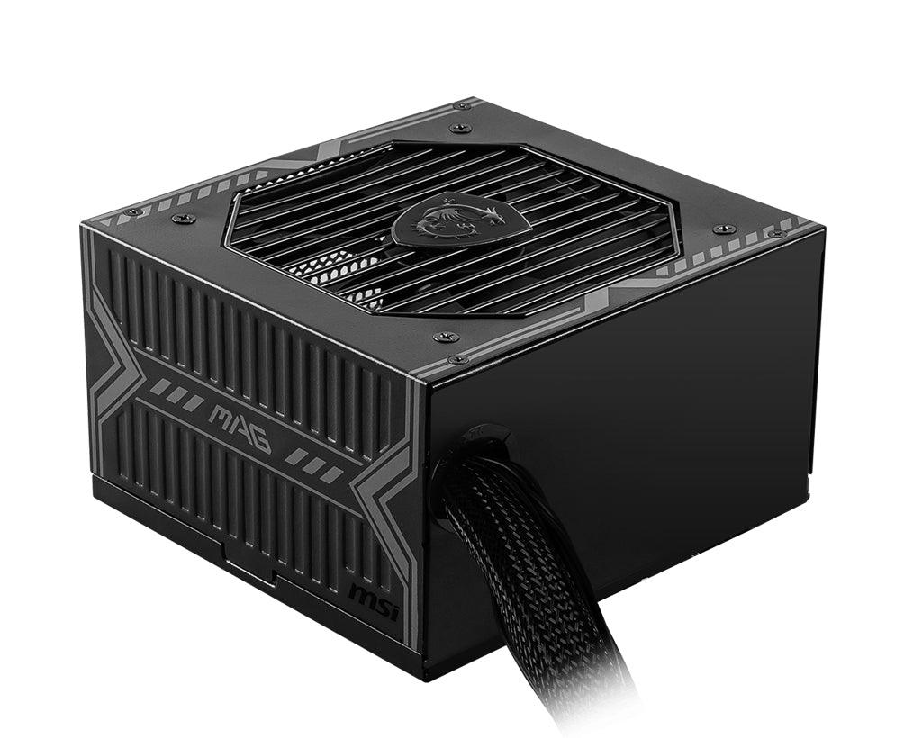MSI MSI MAG A650BN UK PSU '650W | 80 Plus Bronze certified | 12V Single-Rail | DC-to-DC Circuit | 120mm Fan | Non-Modular | Sleeved Cables | ATX Power Supply Unit | UK Powercord | Black' (MAG A650BN)