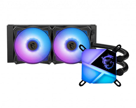MSI MSI MAG CORELIQUID C240 Liquid CPU Cooler '240mm Radiator | 2x 120mm ARGB PWM Fan | ARGB lighting | MSI Center Supported | Compatible with Intel and AMD Platforms | Latest LGA 1700 ready' (MAG CORELIQUID C240)