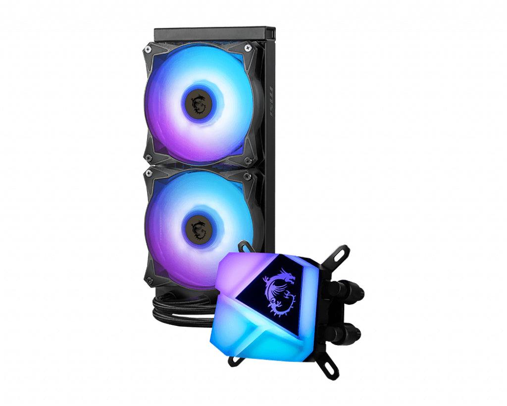 MSI MSI MAG CORELIQUID C240 Liquid CPU Cooler '240mm Radiator | 2x 120mm ARGB PWM Fan | ARGB lighting | MSI Center Supported | Compatible with Intel and AMD Platforms | Latest LGA 1700 ready' (MAG CORELIQUID C240)