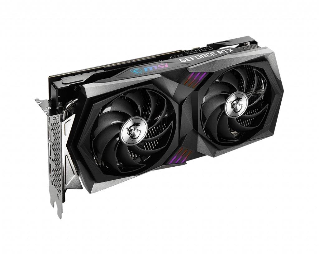 MSI NVIDIA GeForce RTX 3060 Ti | 8GB GDDR6 | 256 bit | PCI Express 4.0 | 1 x HDMI (2.1) | 3 x DP (1.4a) | CUDA | DirectX 12.0 | OpenGL 4.6 | VR | 220W (RTX 3060 TI GAMING X 8G LHR)