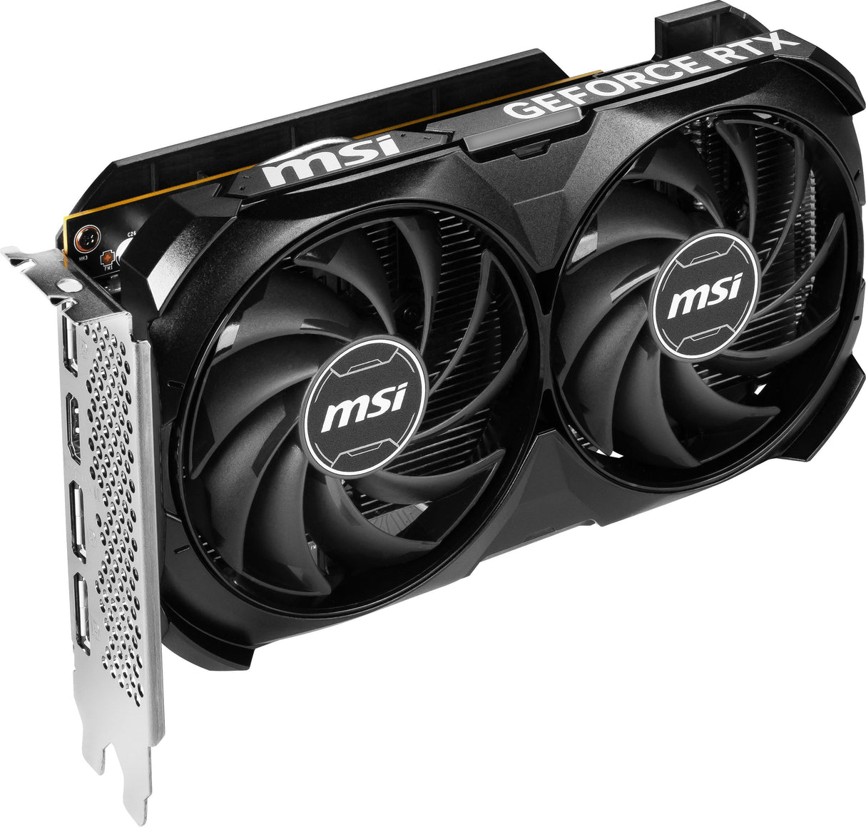 MSI NVIDIA GeForce RTX 4060 | 8GB GDDR6 | 128 bit | PCI Express 4.0 | 1 x HDMI (2.1a) | 3 x DP (1.4a) | CUDA | DirectX 12 Ultimate | OpenGL 4.6 | 115W (GEFORCE RTX 4060 VENTUS 2X BLACK 8G OC)