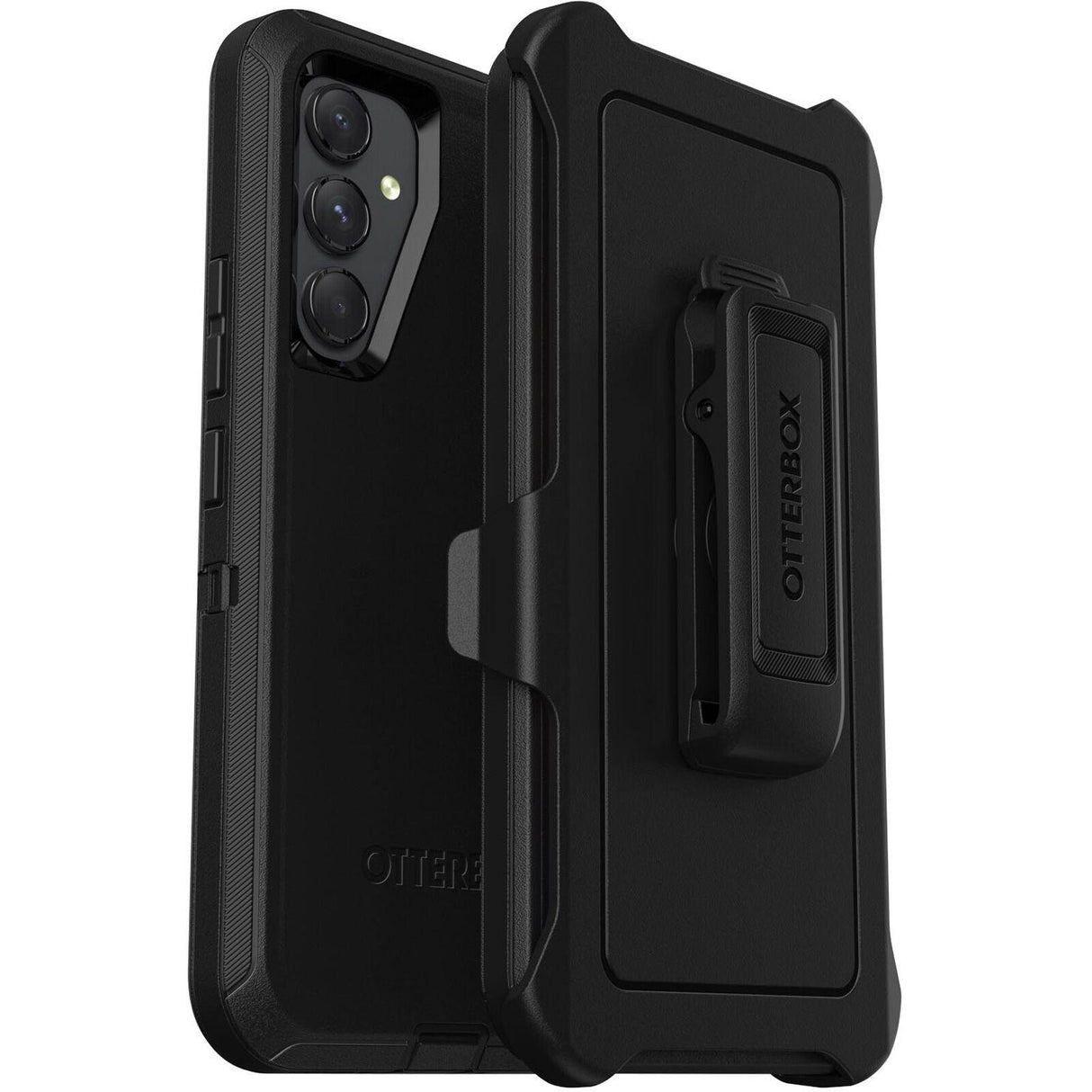 OTTERBOX Defender Samsung Galaxy A54 5G (6.4') Case Black - (77-92031), DROP+ 4X Military Standard, Multi-Layer, Included Holster, Raised Edges,Rugged