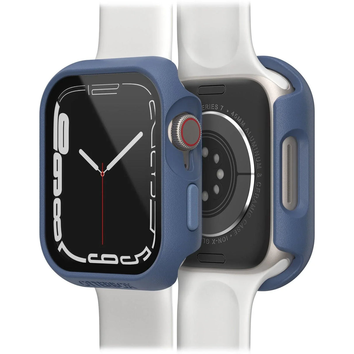 OtterBox Eclipse Watch Bumper With Screen Protection for Apple Watch Series 8/7 Case 45mm, Baby Blue Jeans