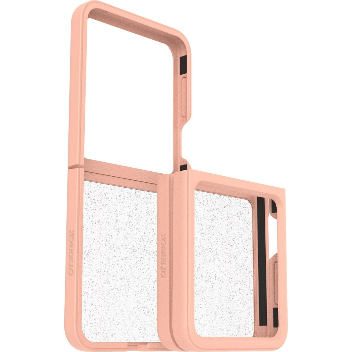 OtterBox Thin Flex Series for Galaxy Z Flip5, Sweet Peach (Peach/Stardust)