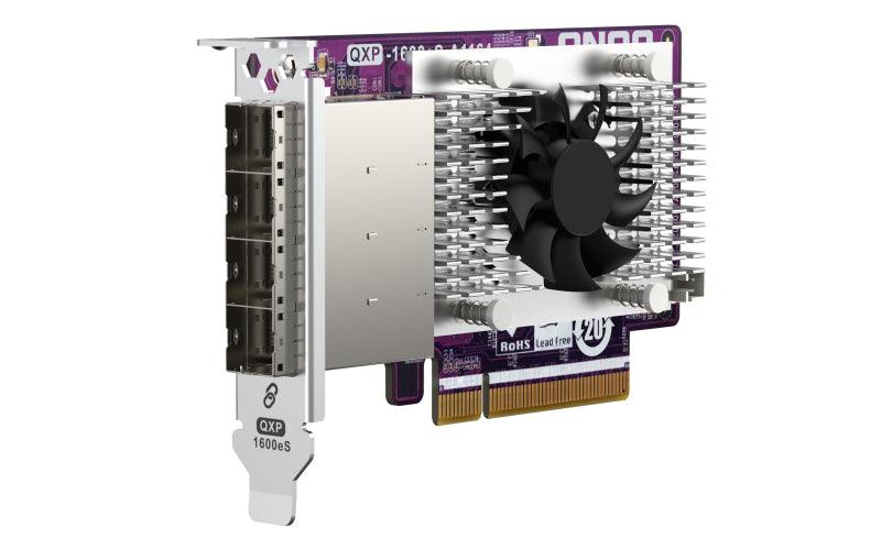 QNAP 16x SATA | 4x SFF-8644 | PCIe Gen3 x8 (64Gbps) | 117.72 x 68.9 x 18.26 mm (QXP-1600ES-A1164)