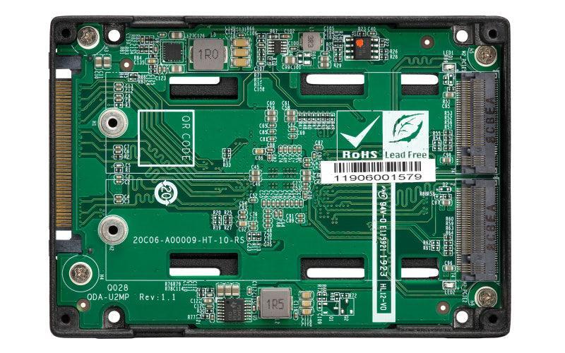QNAP 2 x M.2 2280 PCIe 3.0 x4 NVMe SSD | 100.4 x 69.85 x 15 mm | 0.14 kg (QDA-U2MP)