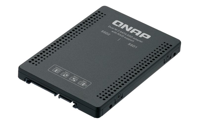 QNAP 2 x M.2 2280 SATA 6Gbps SSD | RAID 0|1 | 100.5 x 69.9 x 9.5 mm | 0.1 kg (QDA-A2MAR)