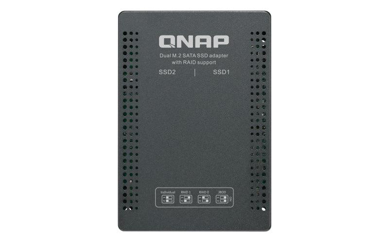 QNAP 2 x M.2 2280 SATA 6Gbps SSD | RAID 0|1 | 100.5 x 69.9 x 9.5 mm | 0.1 kg (QDA-A2MAR)