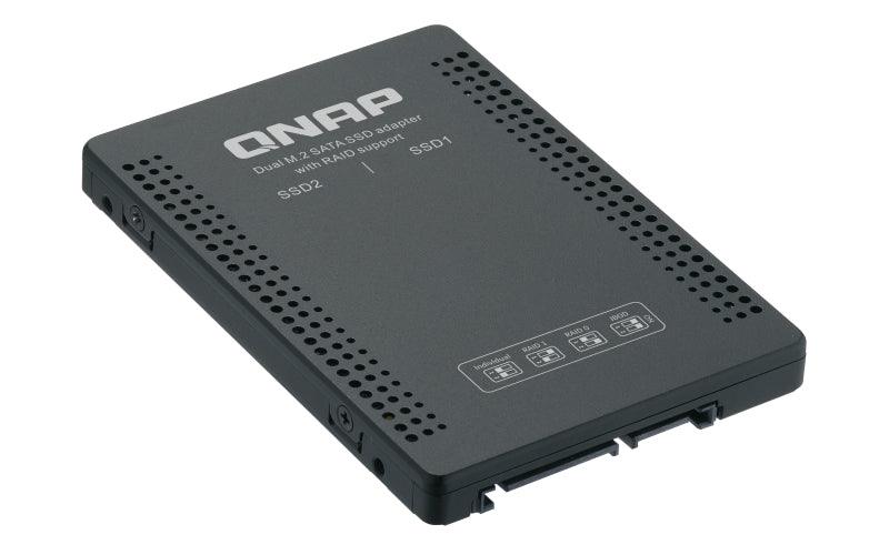 QNAP 2 x M.2 2280 SATA 6Gbps SSD | RAID 0|1 | 100.5 x 69.9 x 9.5 mm | 0.1 kg (QDA-A2MAR)