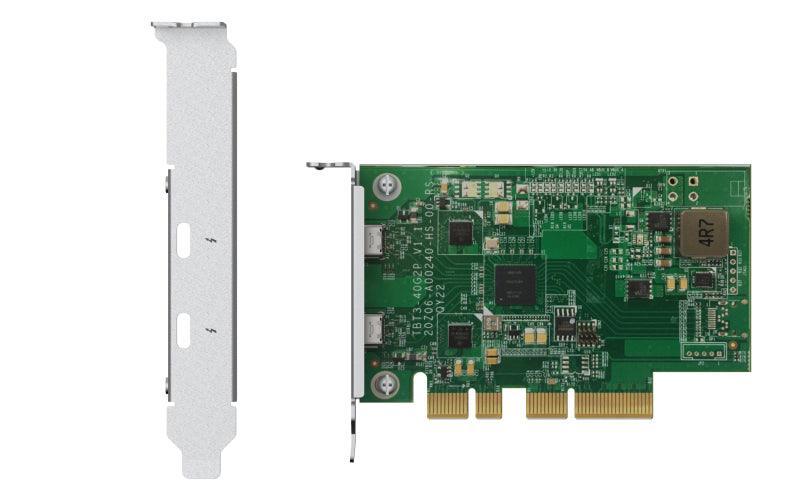 QNAP 2 x Thunderbolt 3 (USB Type-C) | PCIe Gen3 x 4 | Low-Profile|Full Height Pre-Installed (QXP-T32P)