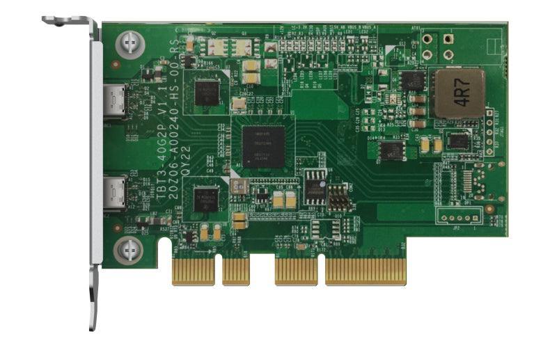 QNAP 2 x Thunderbolt 3 (USB Type-C) | PCIe Gen3 x 4 | Low-Profile|Full Height Pre-Installed (QXP-T32P)