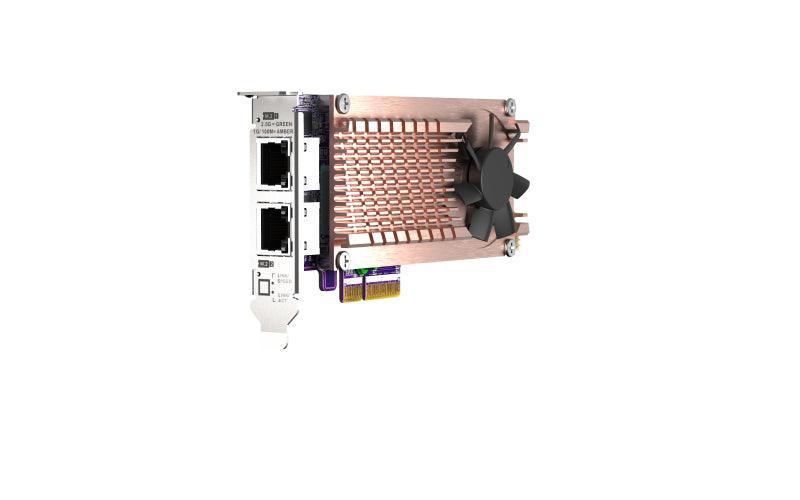 QNAP 2x 2.5GBASE-T | 2 x M.2 2280 | PCIe Gen3 x4 | 152.65x68.9x20.6 mm (QM2-2P2G2T)
