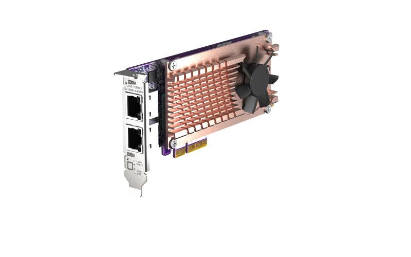 QNAP 2x 2.5GBASE-T | 2 x M.2 2280 | PCIe Gen3 x4 | 152.65x68.9x20.6 mm (QM2-2P2G2T)