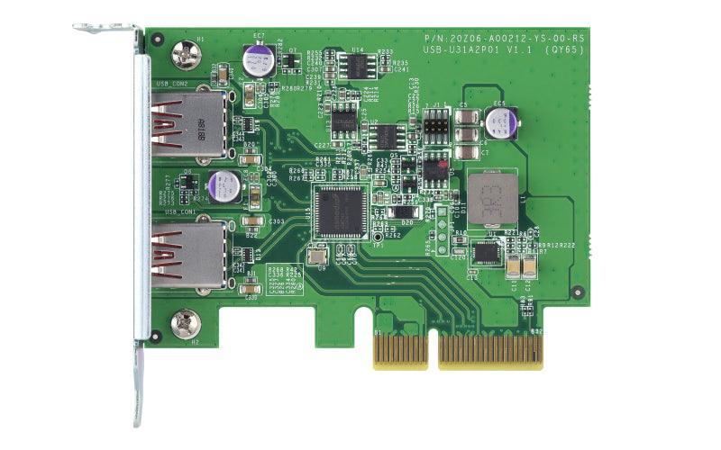 QNAP 2x USB 3.2 A | PCIe x2 2.0 | 89.65x68.9x14 mm (QXP-10G2U3A)