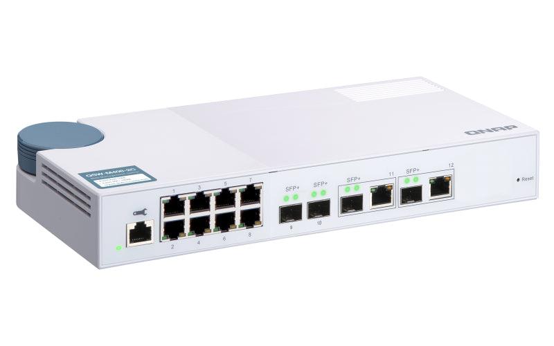 QNAP 8x RJ45 1GbE | 2x 10GbE SFP+|RJ45 Combo | 2x 10GbE SFP+ | Web Managed | 100-240VAC | 50|60 Hz | 1.15 kg (QSW-M408-2C)