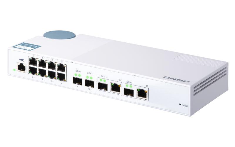 QNAP 8x RJ45 1GbE | 2x 10GbE SFP+|RJ45 Combo | 2x 10GbE SFP+ | Web Managed | 100-240VAC | 50|60 Hz | 1.15 kg (QSW-M408-2C)