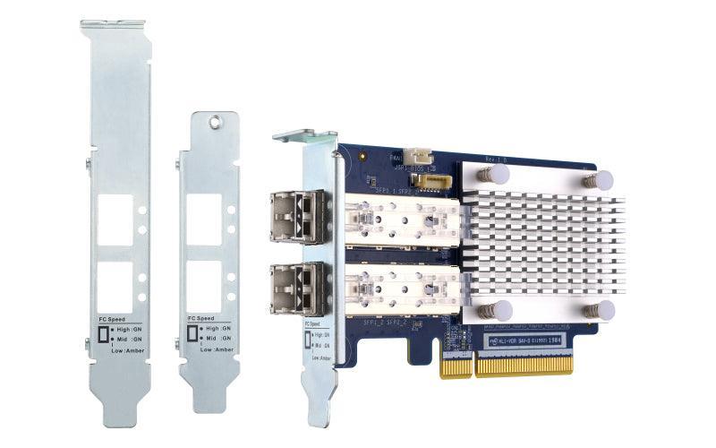 QNAP Fibre Channel Expansion Card 16|8|4 Gb|s | 16Gb | QTS 4.4.1 (QXP-16G2FC)
