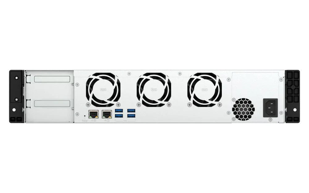 QNAP Intel Atom C5125 8-core processor | 2.8GHz | 64-bit x86 | 8 GB DDR4 | Flash Memory 5GB | Hot-swap | 2.5G|1G|100M | 2U | 250W PSU | 100 - 240V | Black (TS-855EU-8G)