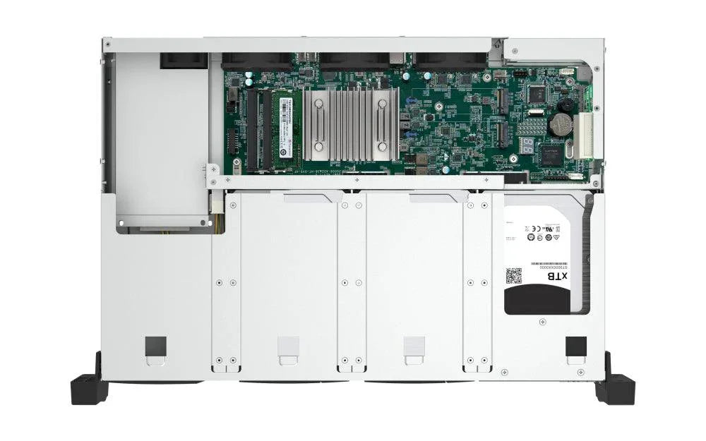 QNAP Intel Atom C5125 8-core processor | 2.8GHz | 64-bit x86 | 8 GB DDR4 | Flash Memory 5GB | Hot-swap | 2.5G|1G|100M | 2U | 250W PSU | 100 - 240V | Black (TS-855EU-8G)