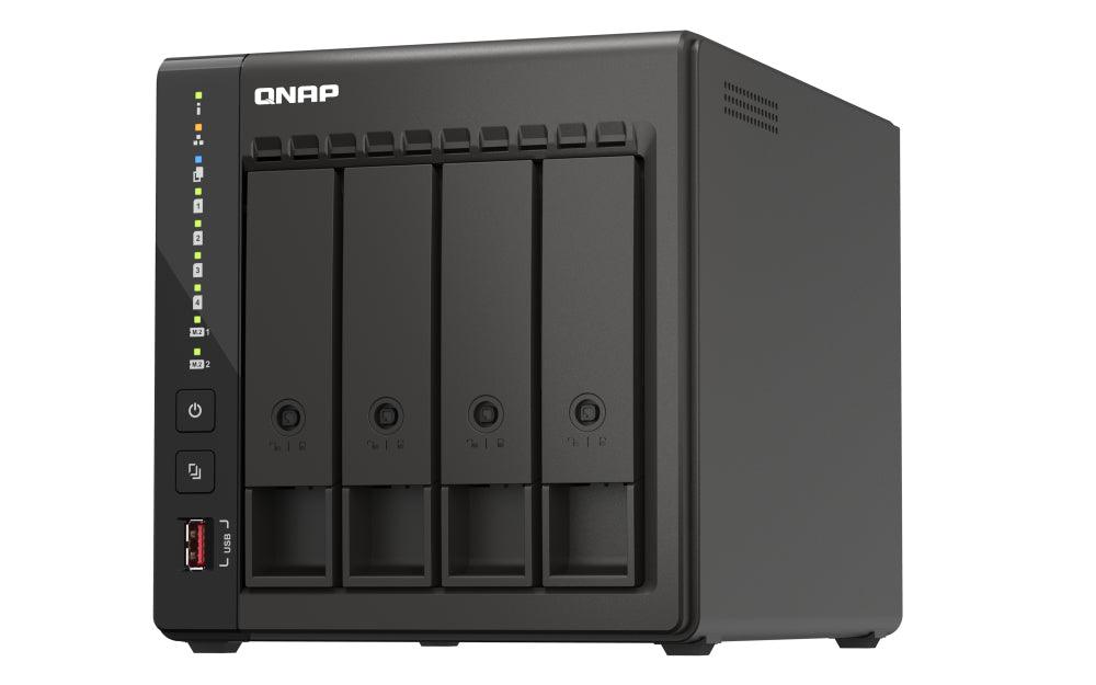 QNAP QVP-41C NAS|storage server Tower Ethernet LAN Black J6412 (QVP-41C)