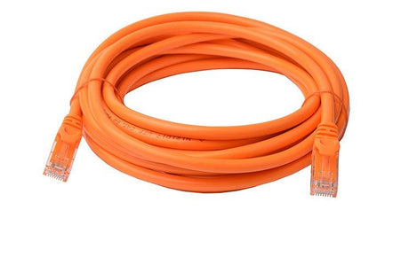 8WARE CAT6A Cable 5m - Orange Color RJ45 Ethernet Network LAN UTP Patch Cord Snagless 8WARE