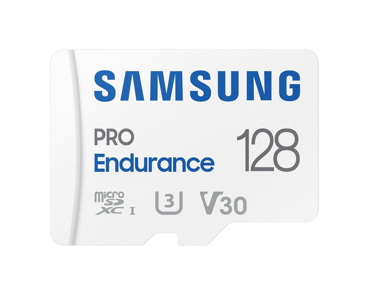 SAMSUNG MB-MJ128KA|APC | PRO Endurance | 128GB MicroSDXC | Class 10 | U3 | V30 | UHS-I | With SD Adapter (MB-MJ128KA/APC)