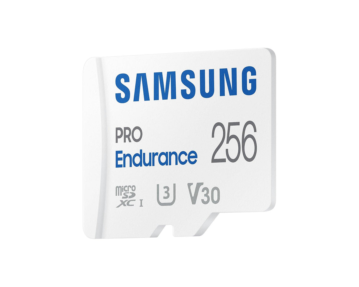 SAMSUNG MB-MJ256KA|APC | PRO Endurance | 256GB MicroSDXC | Class 10 | U3 | V30 | UHS-I | With SD Adapter (MB-MJ256KA/APC)