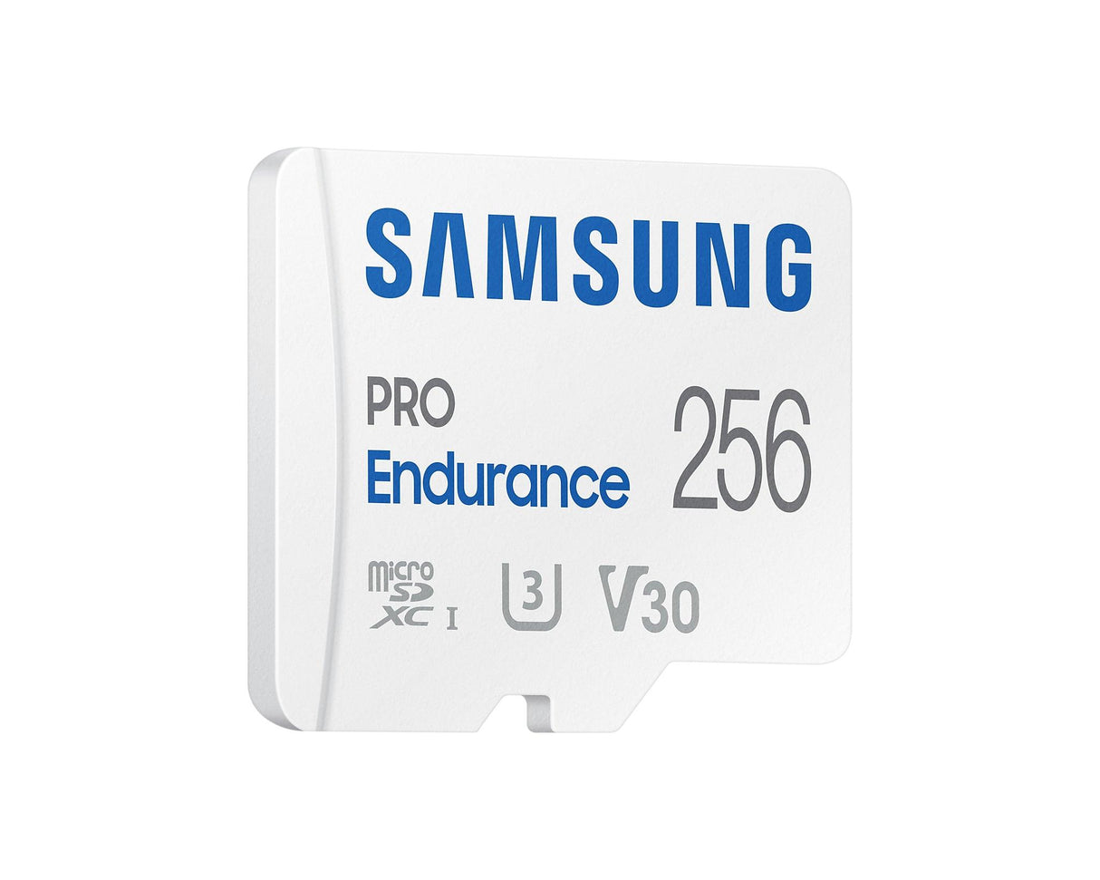SAMSUNG MB-MJ256KA|APC | PRO Endurance | 256GB MicroSDXC | Class 10 | U3 | V30 | UHS-I | With SD Adapter (MB-MJ256KA/APC)