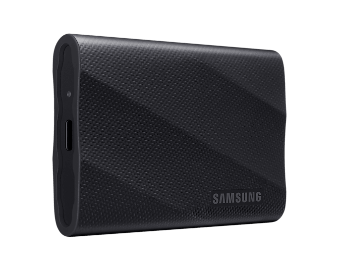 Samsung T9 2TB PORTABLE USB-C SSD, UP TO 2000MBs R/W,BLACK, 5YR WTY