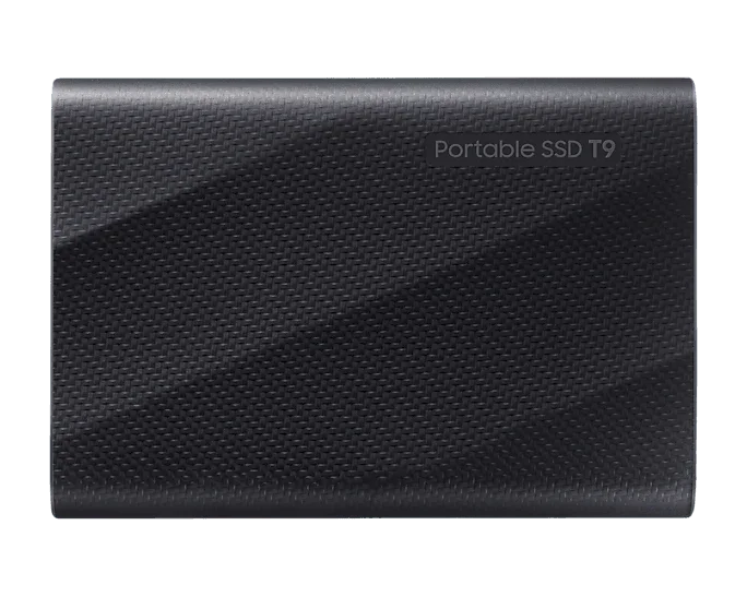 Samsung T9 2TB PORTABLE USB-C SSD, UP TO 2000MBs R/W,BLACK, 5YR WTY