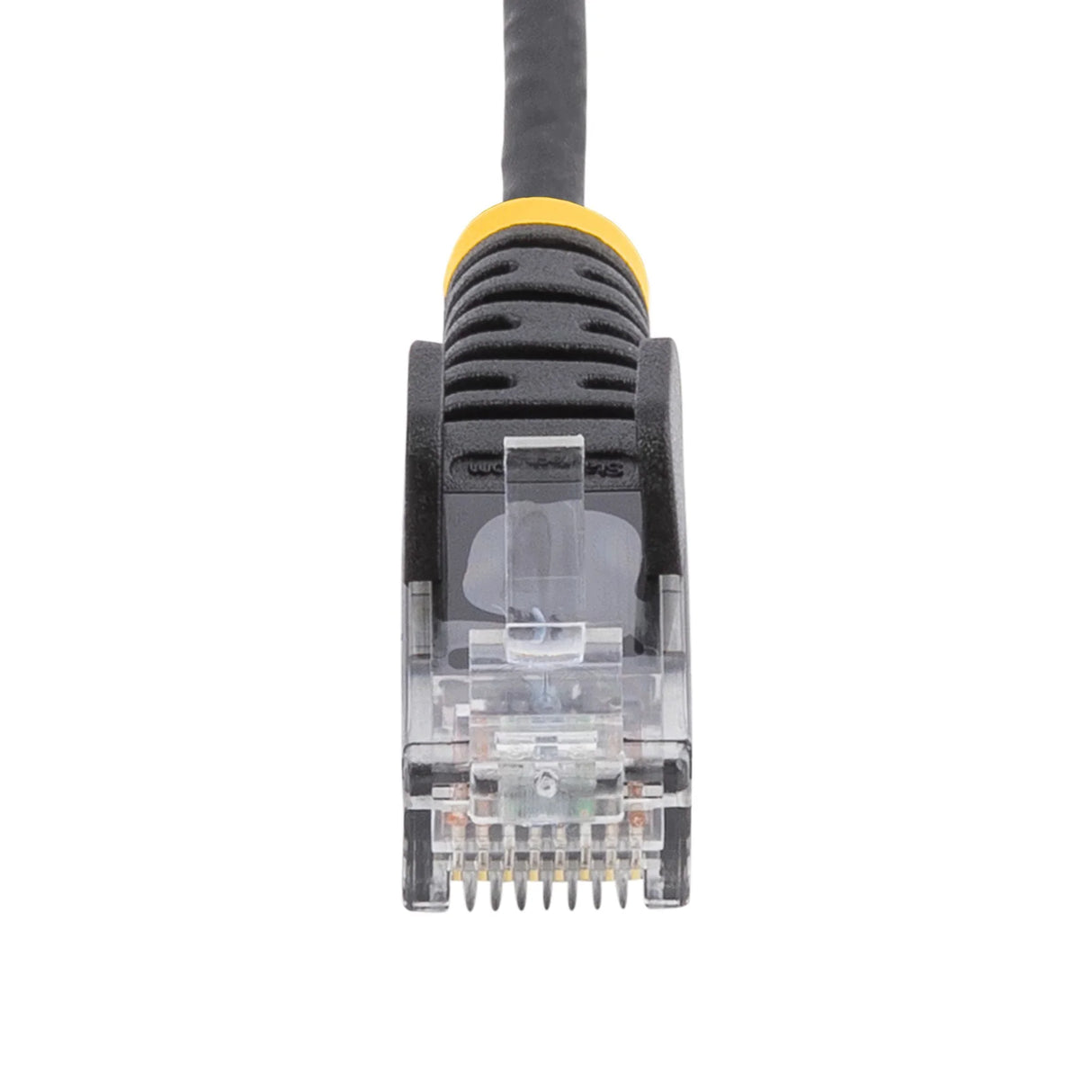 STARTECH 1.5 m CAT6 Cable - Slim CAT6 Patch Cord - Black - Snagless RJ45 Connectors - Gigabit Ethernet Cable - 28 AWG (N6PAT150CMBKS) (N6PAT150CMBKS)