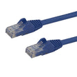 STARTECH 1.5m CAT6 Ethernet Cable - Blue CAT 6 Gigabit Ethernet Wire -650MHz 100W PoE RJ45 UTP Network|Patch Cord Snagless w|Strain Relief Fluke Tested|Wiring is UL Certified|TIA (N6PATC150CMBL) (N6PATC150CMBL)