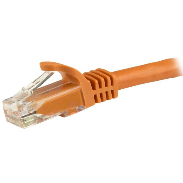 STARTECH 1.5m CAT6 Ethernet Cable - Orange CAT 6 Gigabit Ethernet Wire -650MHz 100W PoE RJ45 UTP Network|Patch Cord Snagless w|Strain Relief Fluke Tested|Wiring is UL Certified|TIA (N6PATC150CMOR) (N6PATC150CMOR)