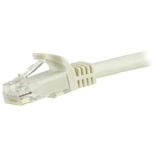 STARTECH 1.5m CAT6 Ethernet Cable - White CAT 6 Gigabit Ethernet Wire -650MHz 100W PoE RJ45 UTP Network|Patch Cord Snagless w|Strain Relief Fluke Tested|Wiring is UL Certified|TIA (N6PATC150CMWH) (N6PATC150CMWH)