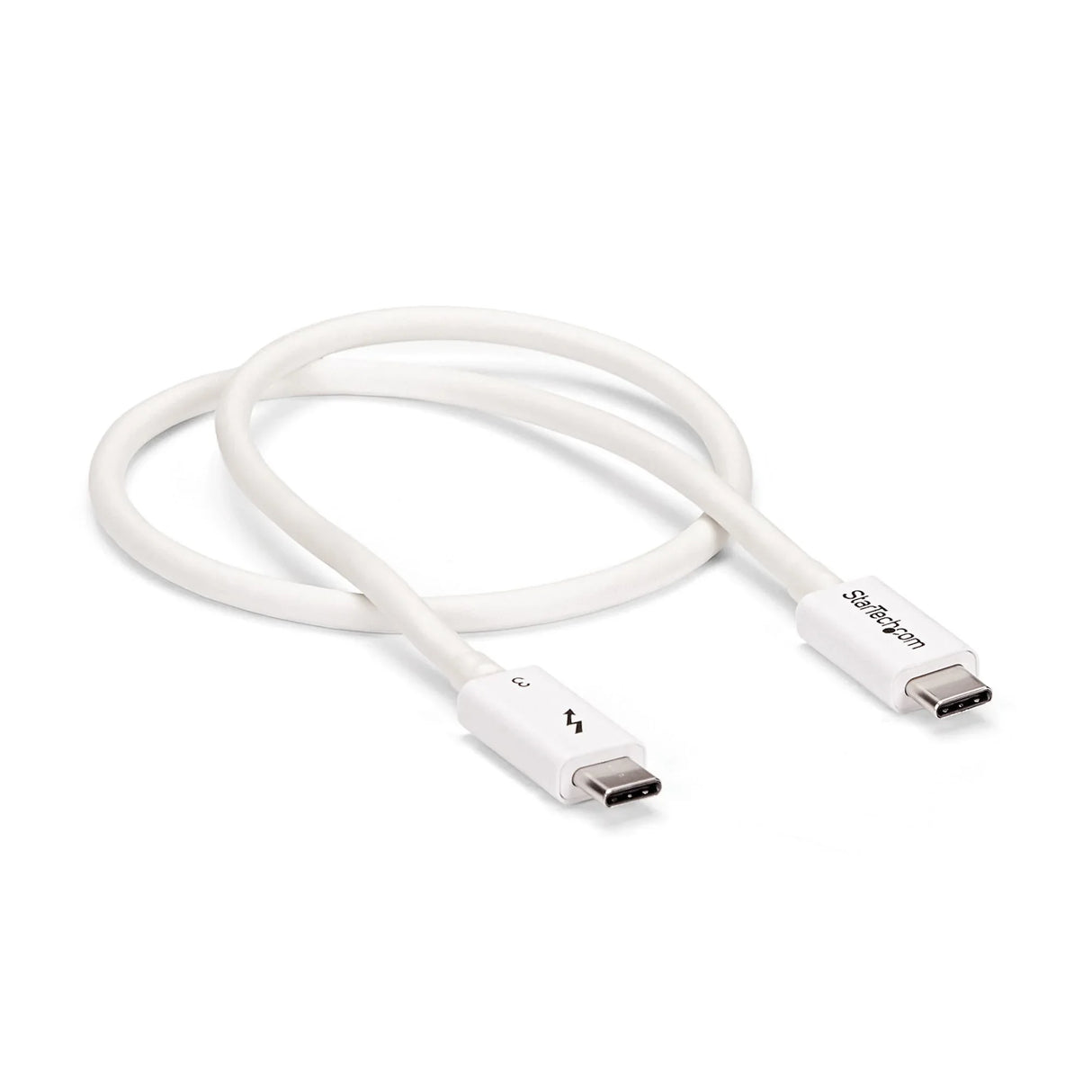 STARTECH 1.6ft (50cm) Passive Thunderbolt 3 Cable | 40Gbps | 100W PD | 4K|5K Video | Thunderbolt Cable | Compatible with USB4|DP Alt Mode | Thunderbolt 4 | USB 3.2|Type-C (TBLT34MM50CW) (TBLT34MM50CW)