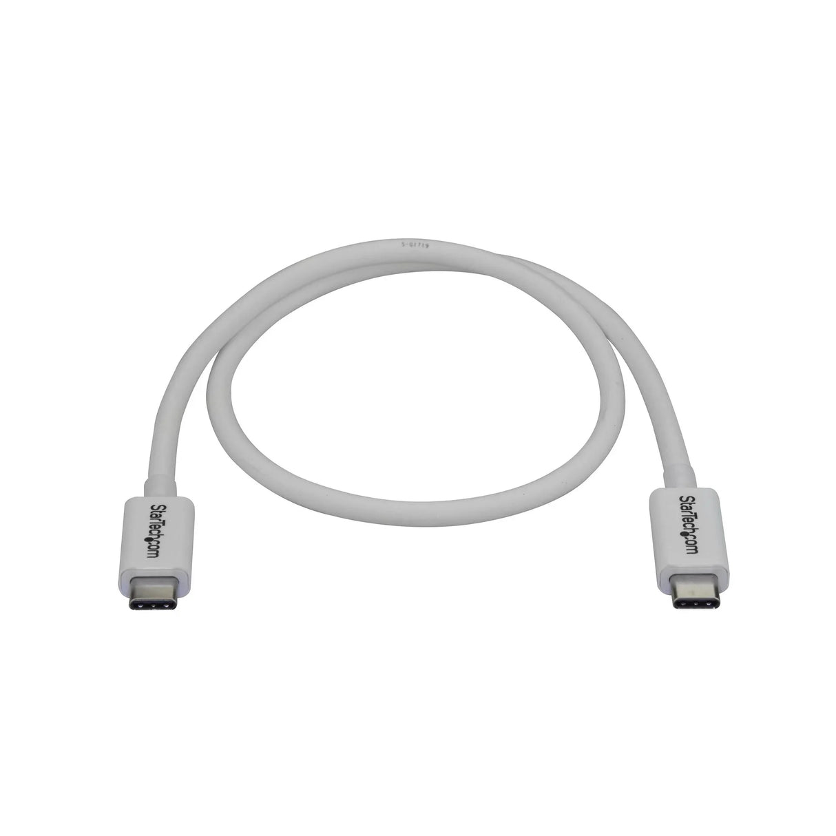 STARTECH 1.6ft (50cm) Passive Thunderbolt 3 Cable | 40Gbps | 100W PD | 4K|5K Video | Thunderbolt Cable | Compatible with USB4|DP Alt Mode | Thunderbolt 4 | USB 3.2|Type-C (TBLT34MM50CW) (TBLT34MM50CW)