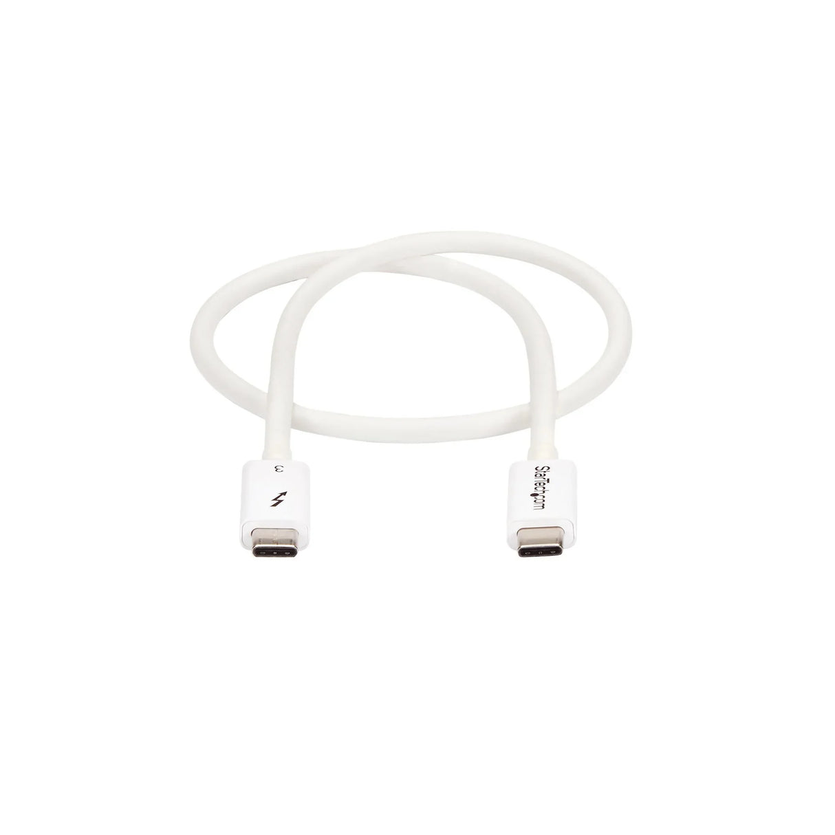 STARTECH 1.6ft (50cm) Passive Thunderbolt 3 Cable | 40Gbps | 100W PD | 4K|5K Video | Thunderbolt Cable | Compatible with USB4|DP Alt Mode | Thunderbolt 4 | USB 3.2|Type-C (TBLT34MM50CW) (TBLT34MM50CW)